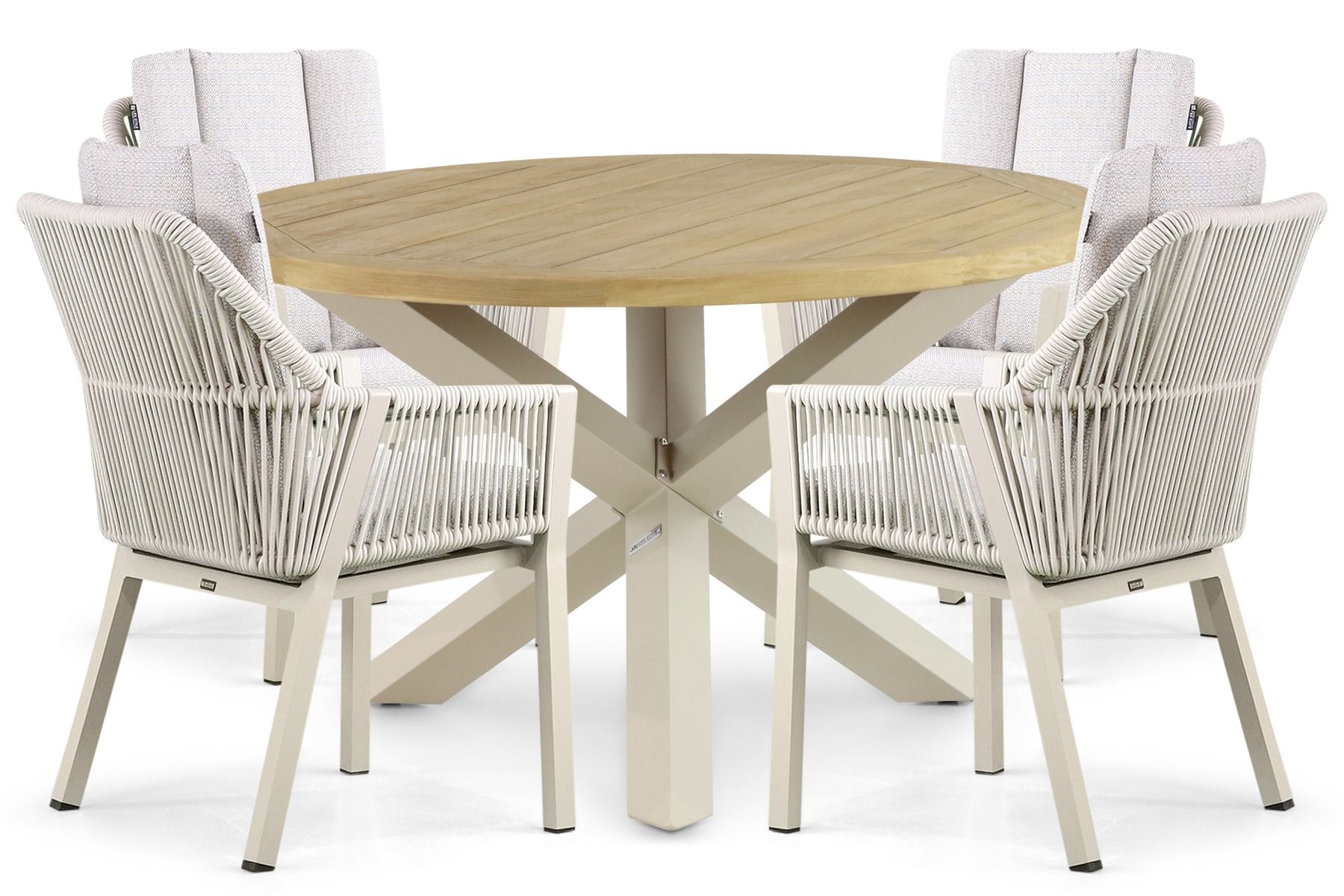 Lifestyle Verona/Rockville 120 cm dining tuinset 5-delig