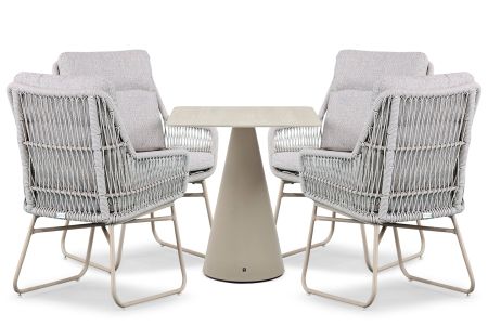 Lifestyle Vicente/Serino 70x70 cm dining tuinset 5-delig