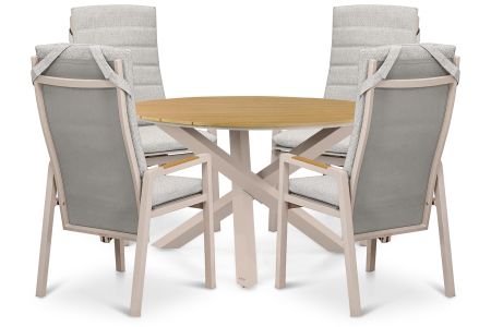 Lifestyle Vivaro/Ancona 125 cm dining tuinset 5-delig