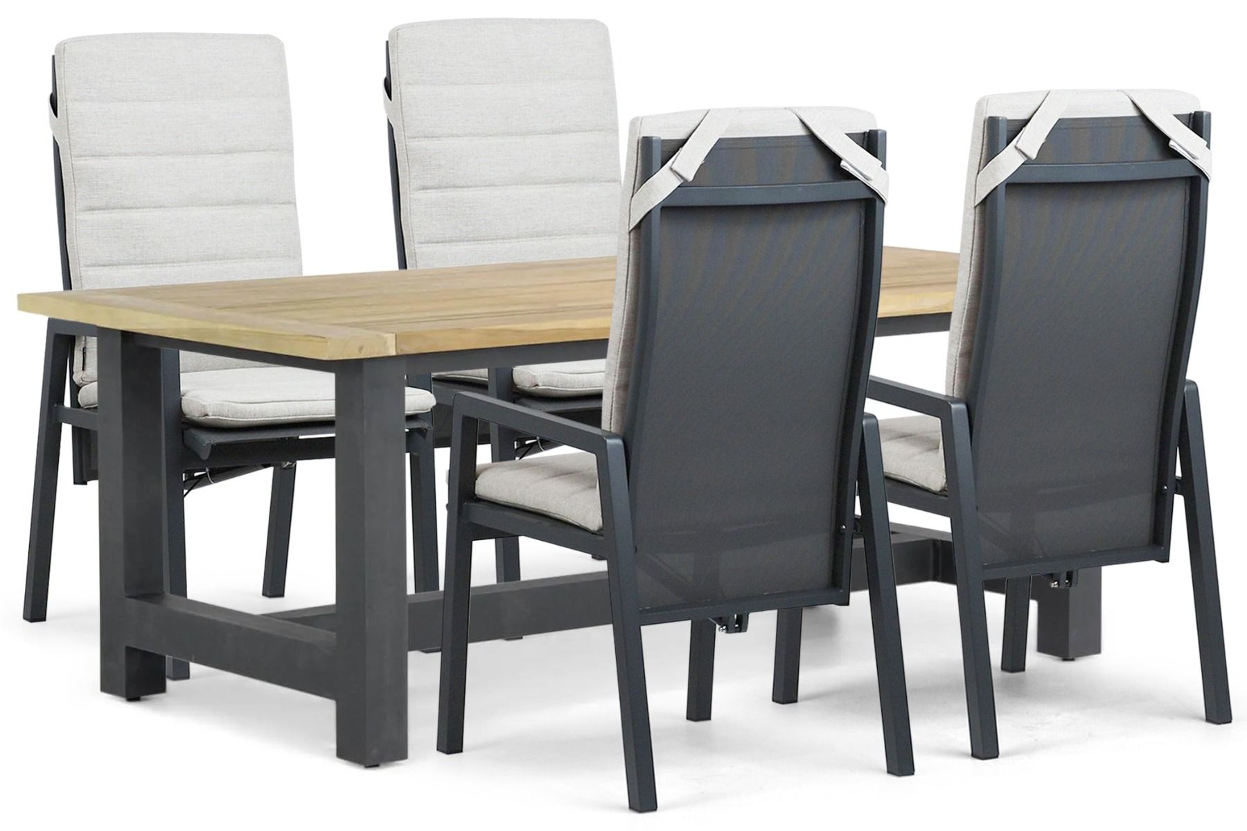 Lifestyle Vivaro/San Francisco 200x100 cm dining tuinset 5-delig