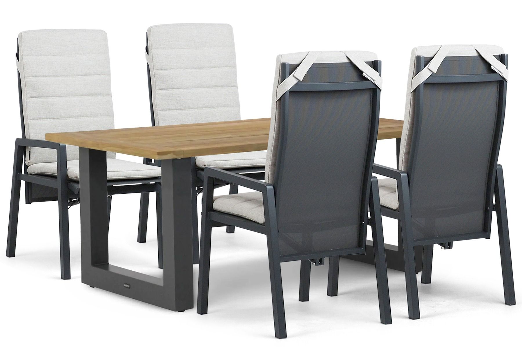 Lifestyle Vivaro/Cardiff 180x100 cm dining tuinset 5-delig