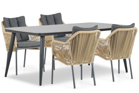 Lifestyle Marbella/Vienna 180 cm dining tuinset 5-delig
