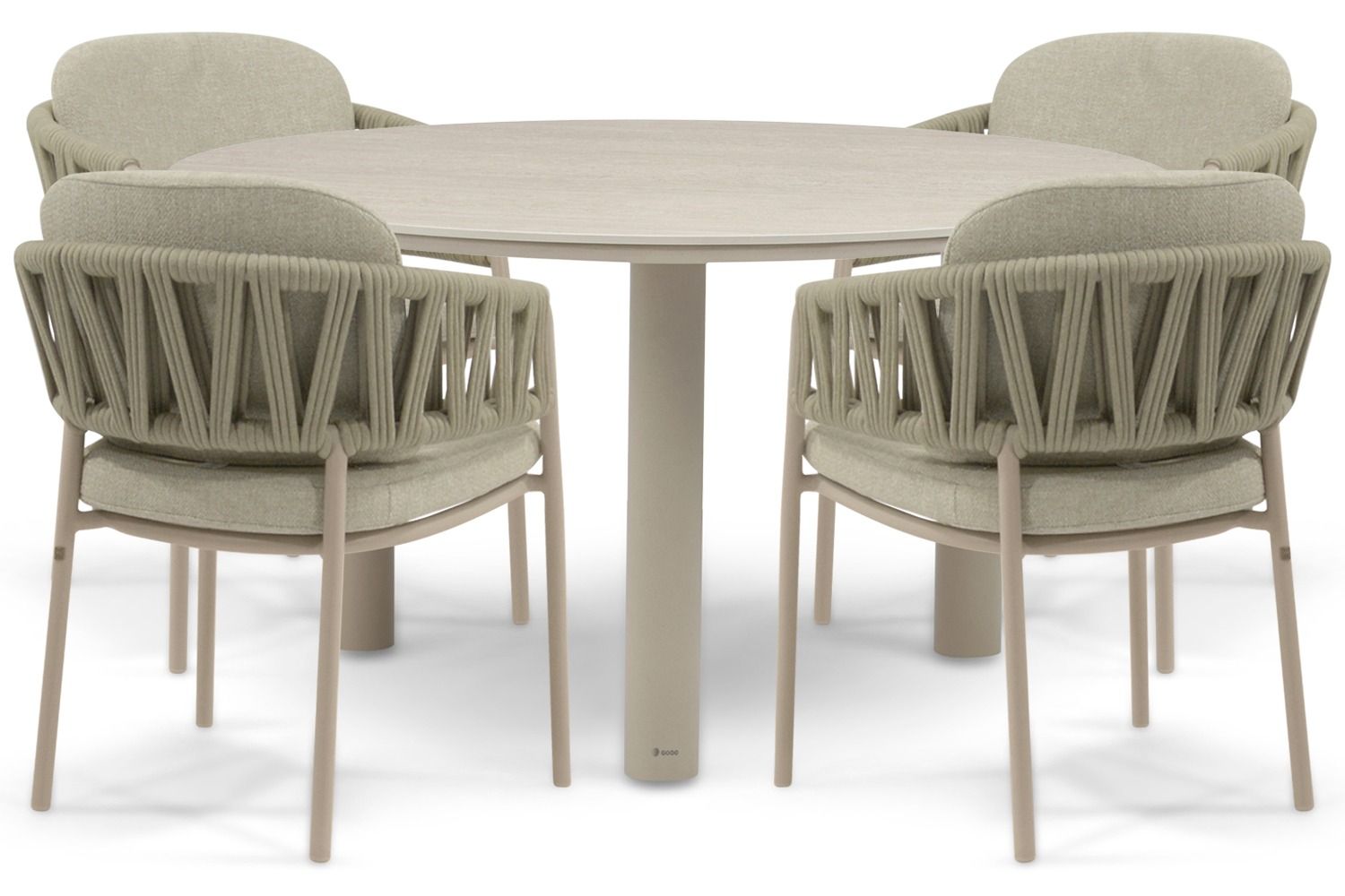 4 Seasons Outdoor Calma/Trino 140 cm dining tuinset 5-delig