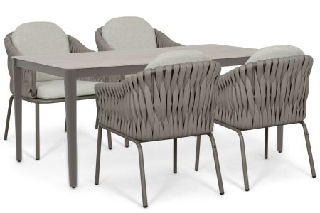 Santika Amadora/Livo 180x90 cm dining tuinset 5-delig