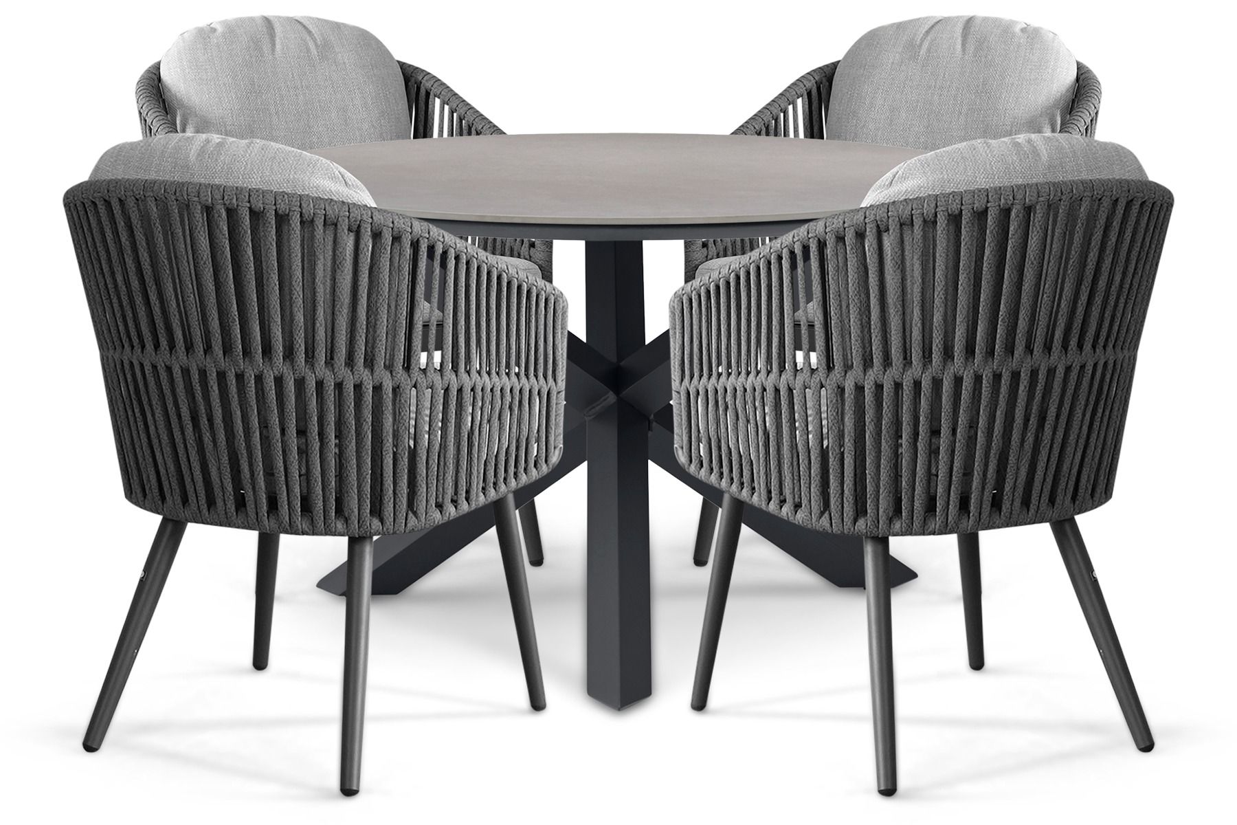 Santika Marani/Xento 120 cm dining tuinset 5-delig