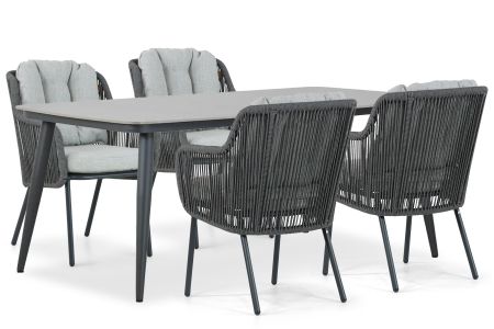 Santika Nanda/Vienna 180 cm dining tuinset 5-delig