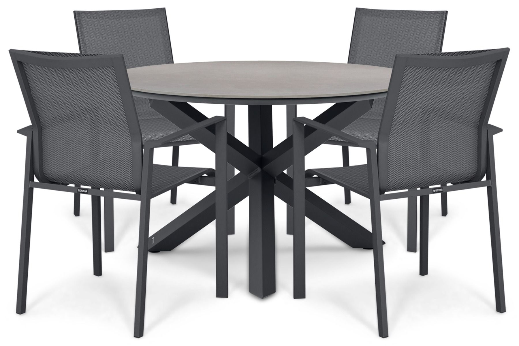Lifestyle Timo/Xento 120 cm dining tuinset 5-delig