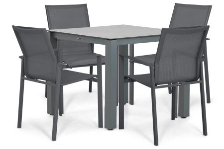 Lifestyle Timo/Yoko 90x90 cm dining tuinset 5-delig