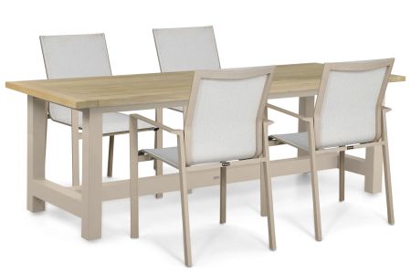 Lifestyle Timo/San Francisco 200x100 cm dining tuinset 5-delig