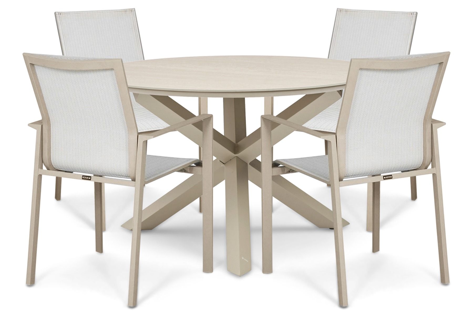 Lifestyle Timo/Xento 120 cm dining tuinset 5-delig