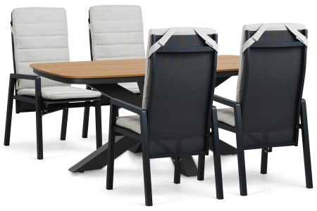 Lifestyle Vivaro/Camila 180x100 cm dining tuinset 5-delig