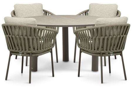 Coco Viento/Trino 140 cm dining tuinset 5-delig