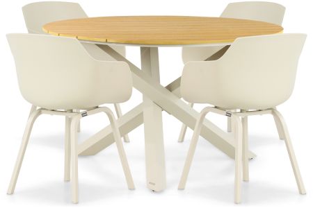 Lifestyle Salina/Ancona 125 cm dining tuinset 5-delig