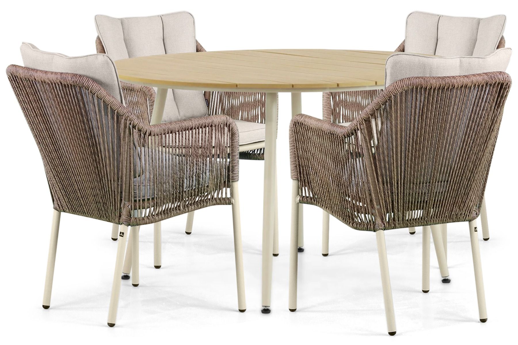 De Laan Marbella/Matale 125 cm dining tuinset 5-delig