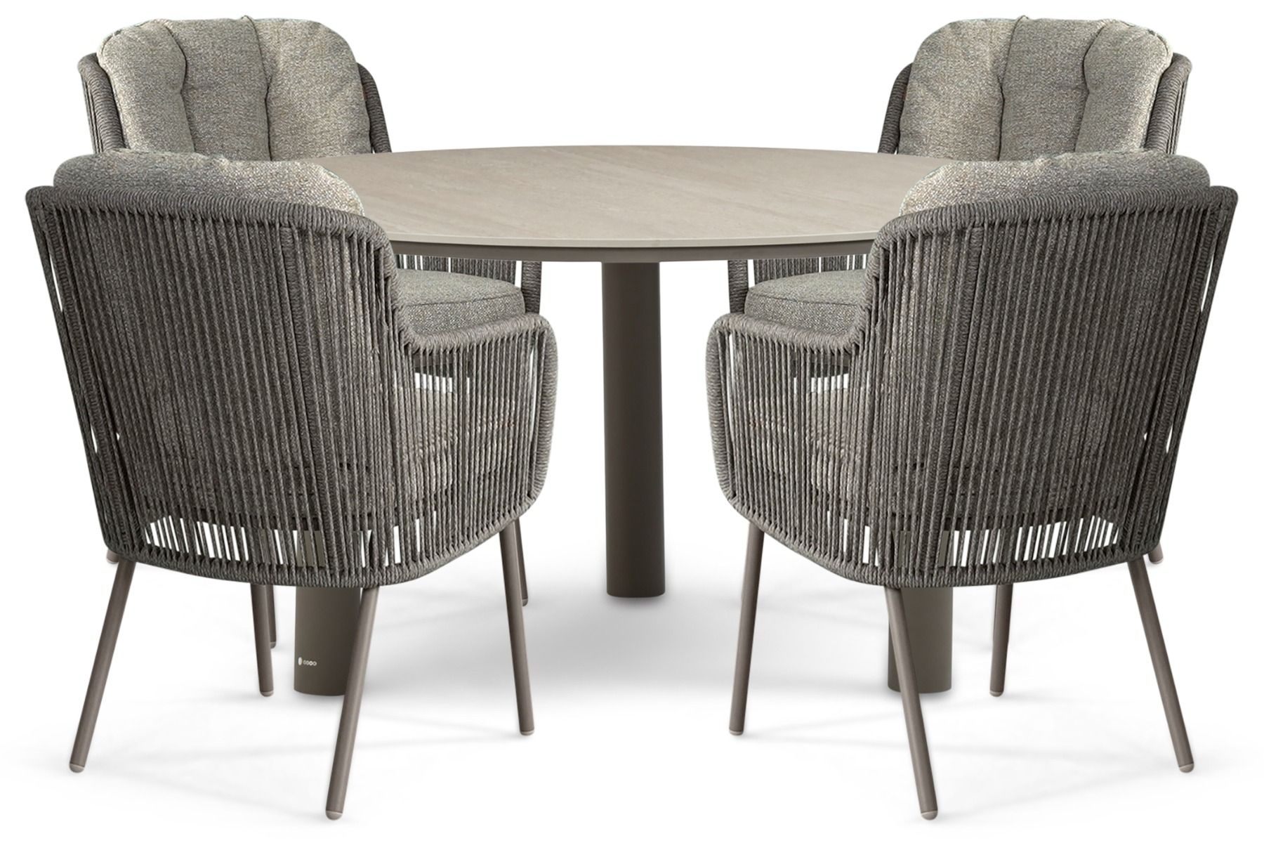 Santika Cayora/Trino 140 cm dining tuinset 5-delig