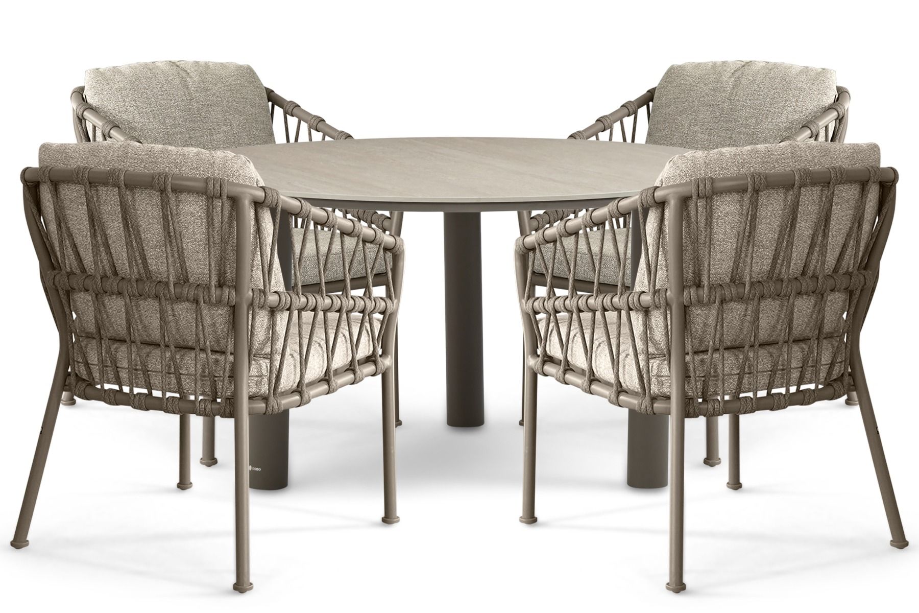 Santika Miyora/Trino 140 cm dining tuinset 5-delig