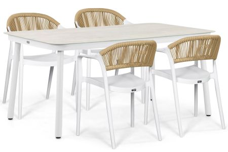 Domani Toscano/Tavano 160x90 cm dining tuinset 5-delig