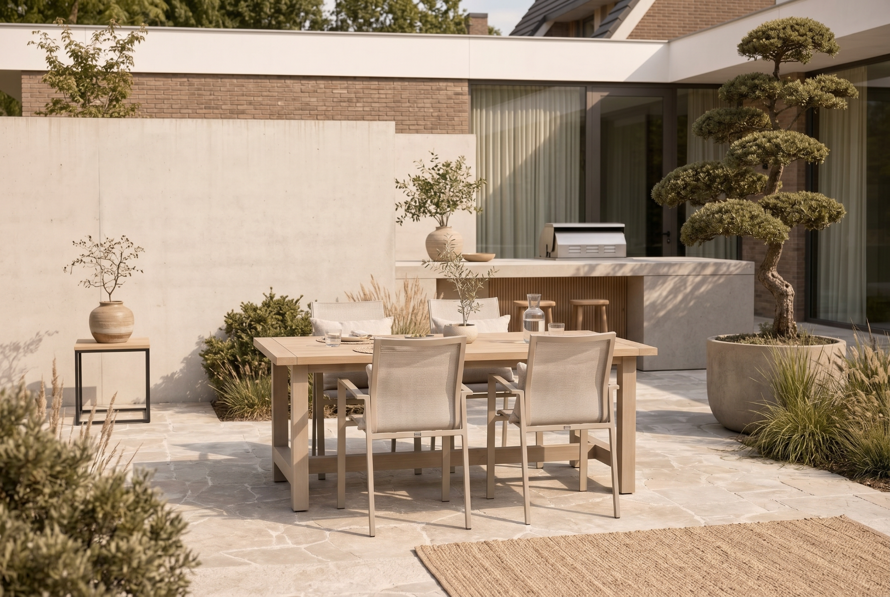 Lifestyle Timo/San Francisco 200x100 cm dining tuinset 5-delig