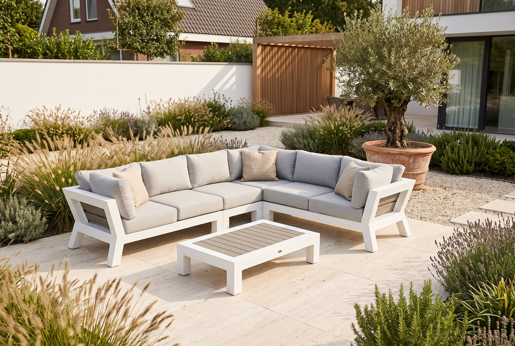 Santika Yovita hoek loungeset 5-delig
