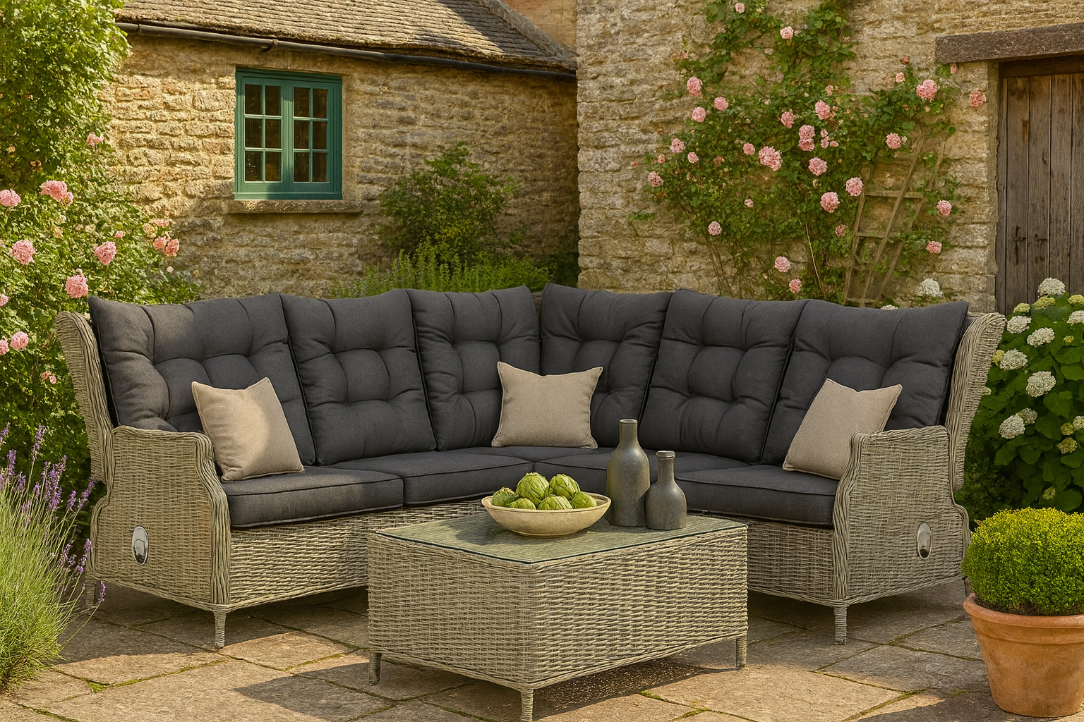 Garden Collections New Castle hoek loungeset 4-delig
