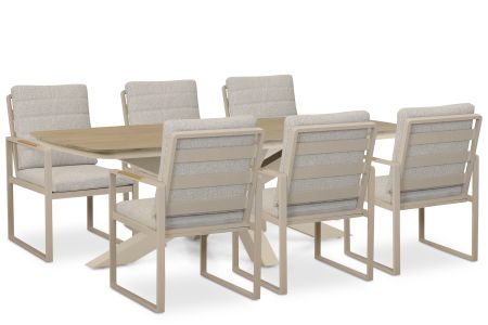 Lifestyle Alessio/Camila 220x100 cm dining tuinset 7-delig