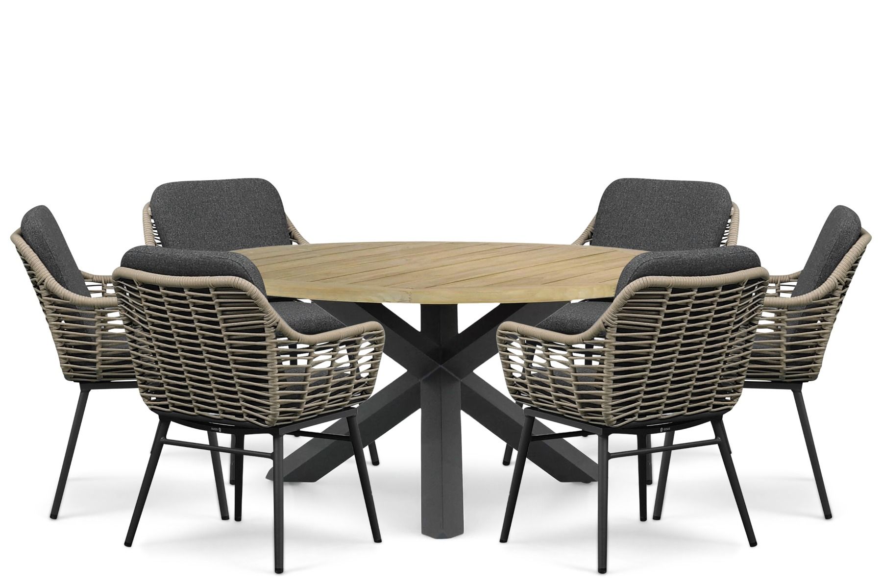 Coco Antoni/Rockville 160 cm dining tuinset 7-delig