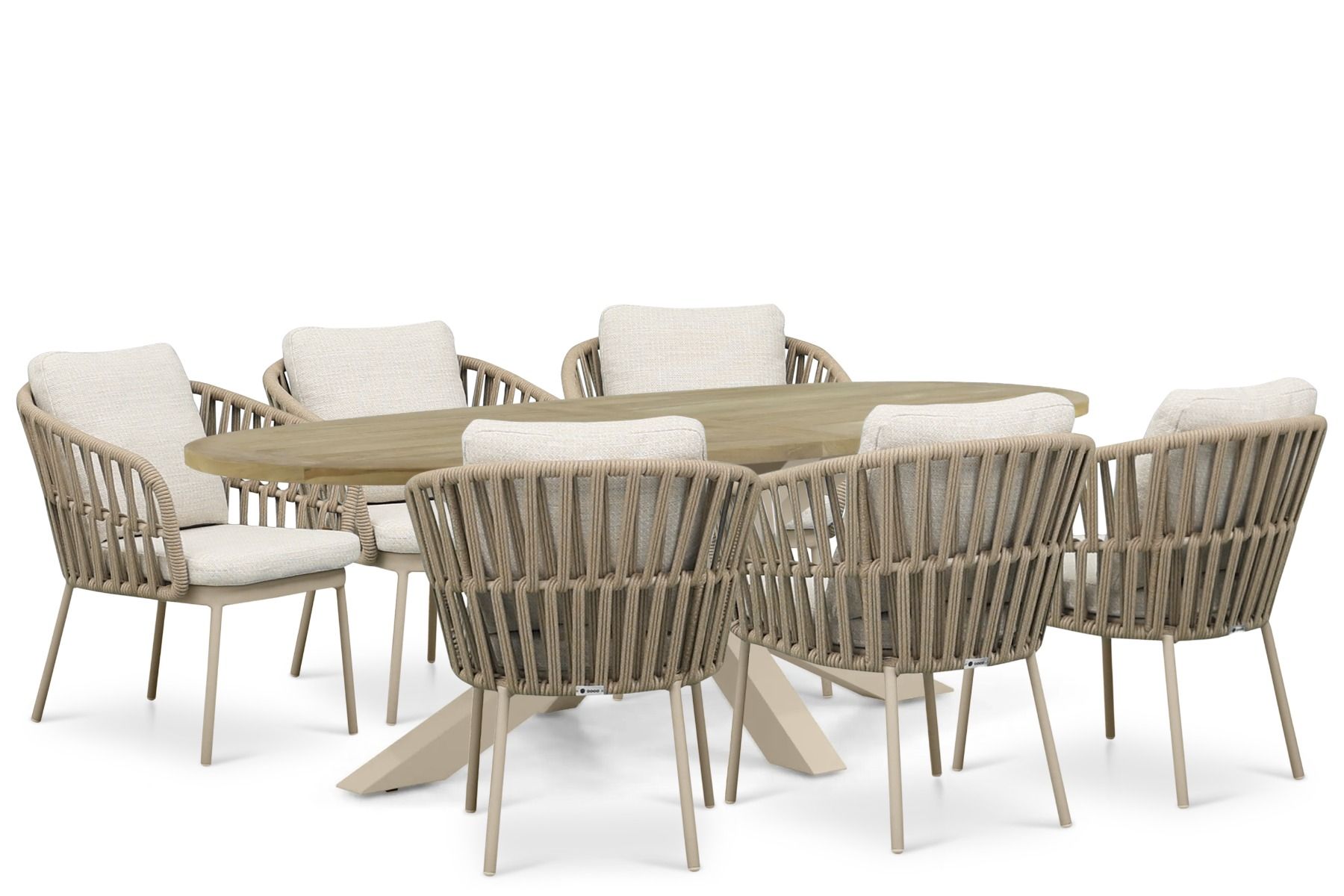 Coco Elara/Brookline 240x120 cm dining tuinset 7-delig