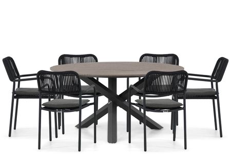 Coco Penya/Ancona 150 cm dining tuinset 7-delig