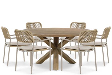 Coco Penya/Sand City 160 cm dining tuinset 7-delig