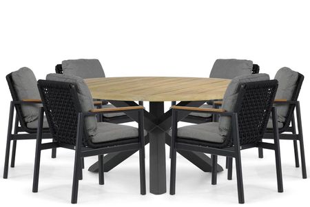 Coco Ralph/Rockville 160 cm dining tuinset 7-delig