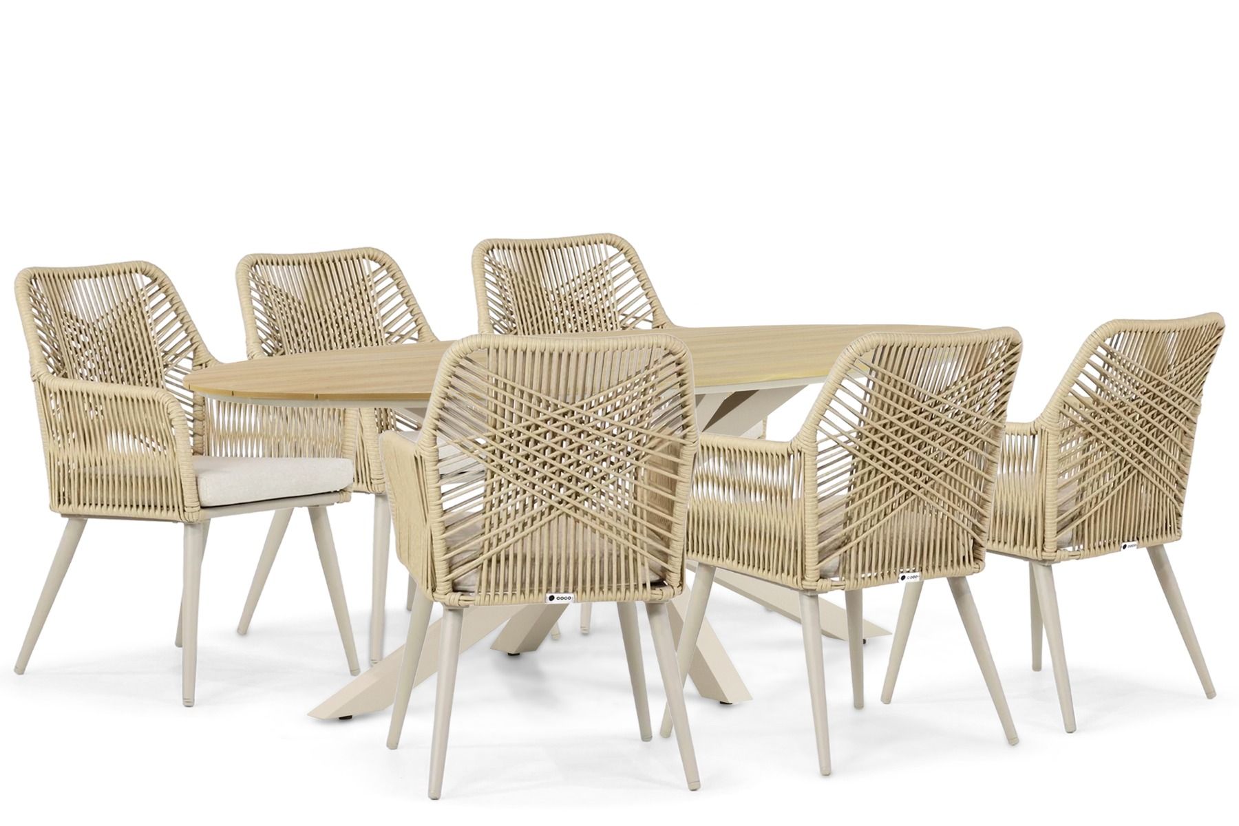 Coco Vedra/Matara 220 cm dining tuinset 7-delig