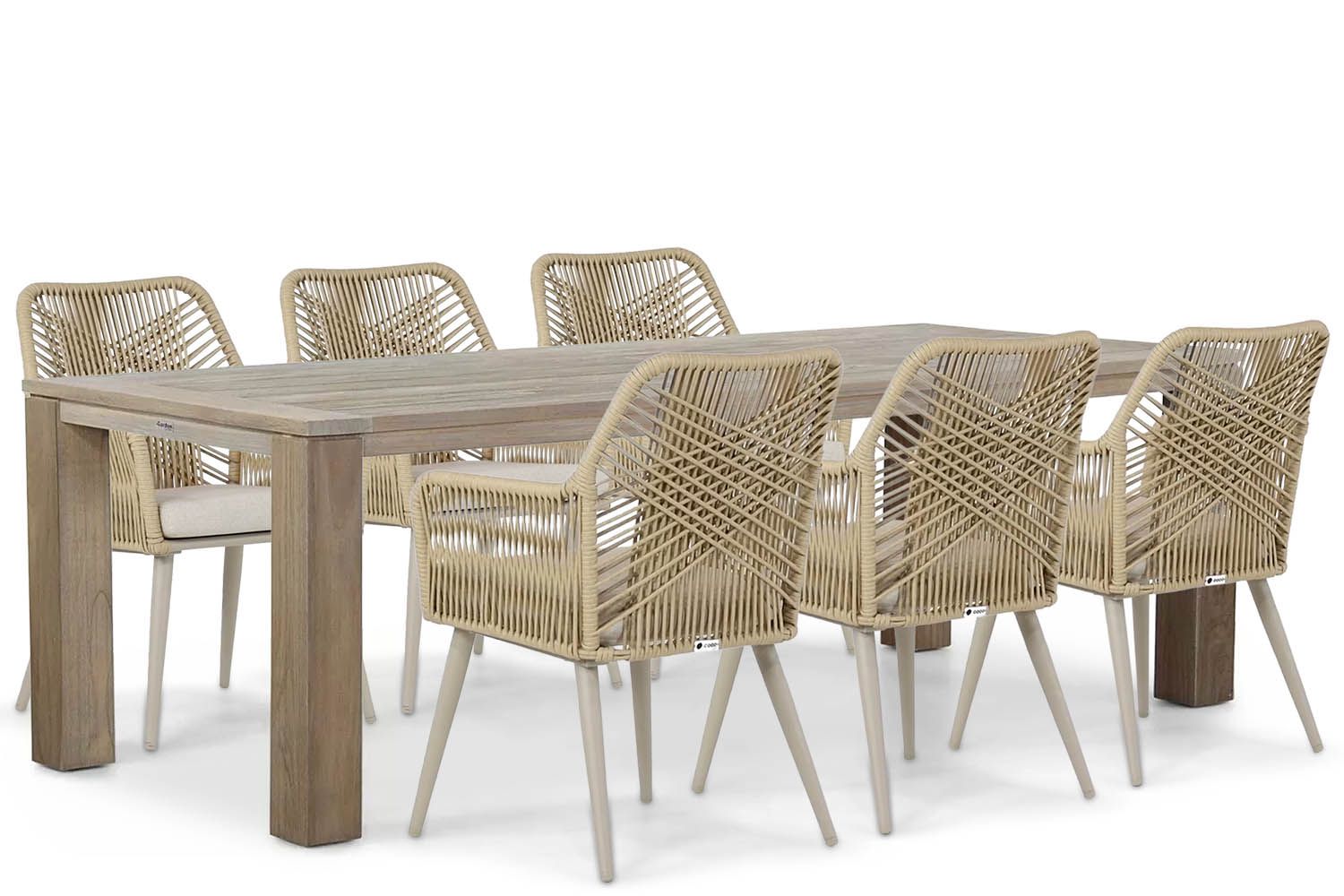 Coco Vedra/Brighton 240 cm dining tuinset 7-delig thumbnail