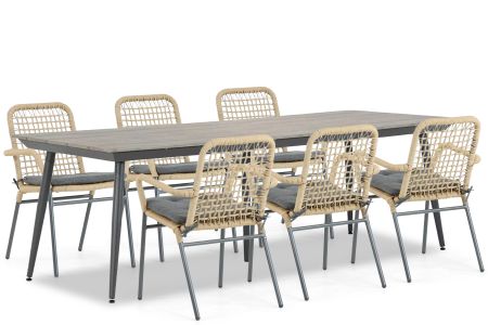 De Laan Catalone/Matale 240 cm dining tuinset 7-delig