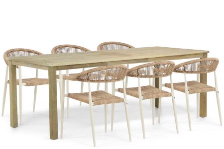 De Laan Granada/Weston 210 cm dining tuinset 7-delig