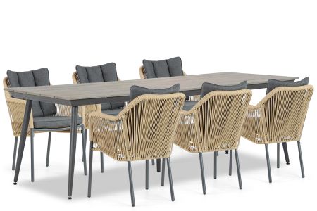 De Laan Marbella/Matale 240 cm dining tuinset 7-delig