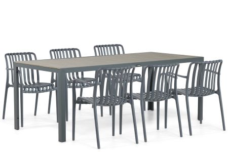 Domani Vento/Solare 200 cm dining tuinset 7-delig