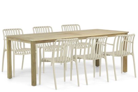 Domani Vento/Weston 210 cm dining tuinset 7-delig