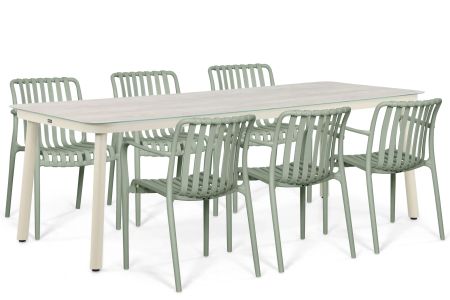 Domani Alba/Tavano 220x90 cm dining tuinset 7-delig