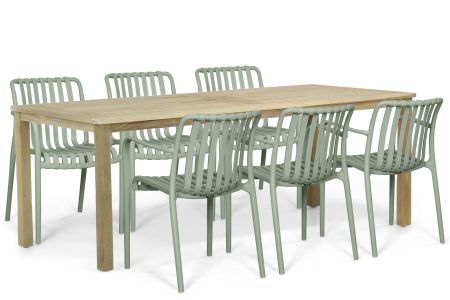 Domani Alba/Weston 210x90 cm dining tuinset 7-delig