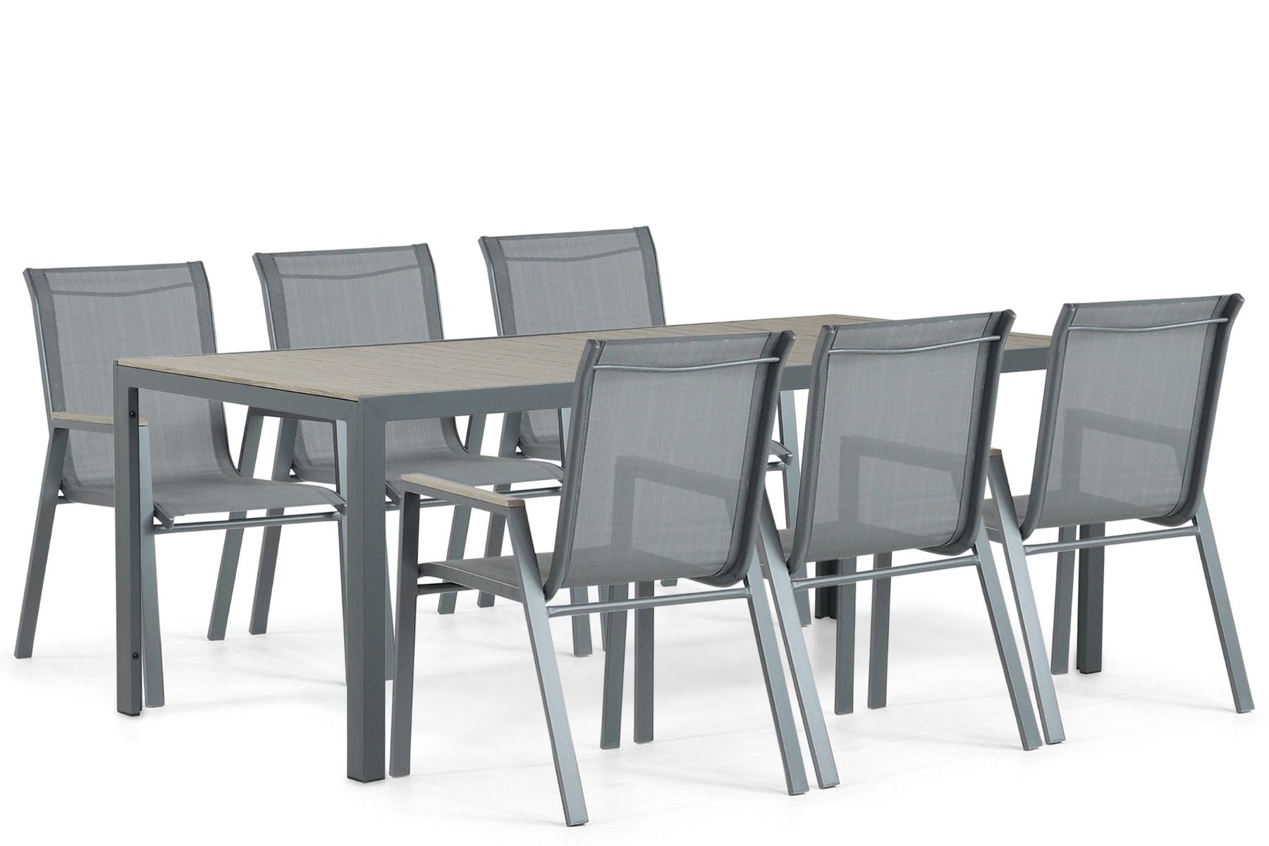 Domani Verde/Solare 200 cm dining tuinset 7-delig