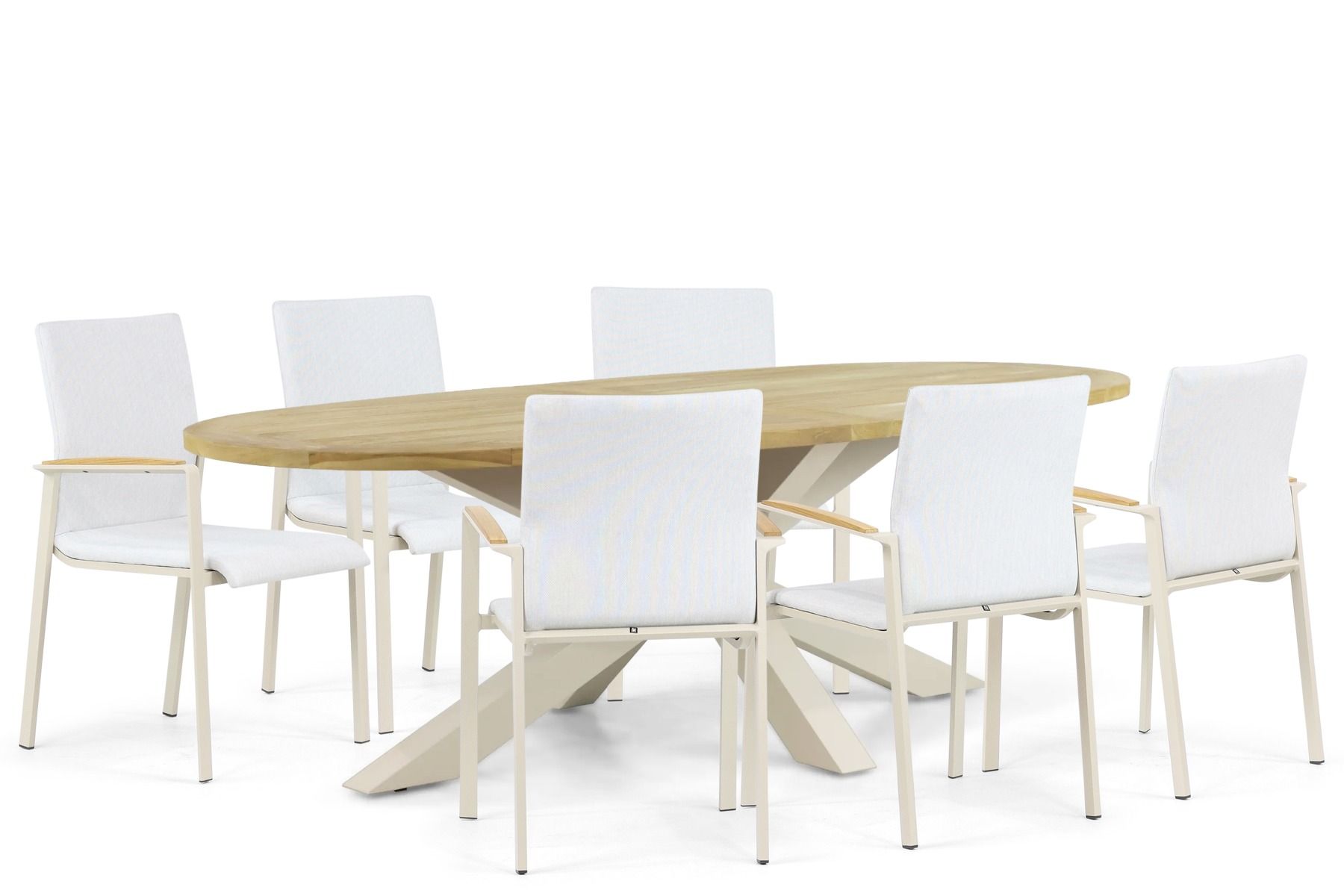Lifestyle Brandon/Brookline 240 cm dining tuinset 7-delig