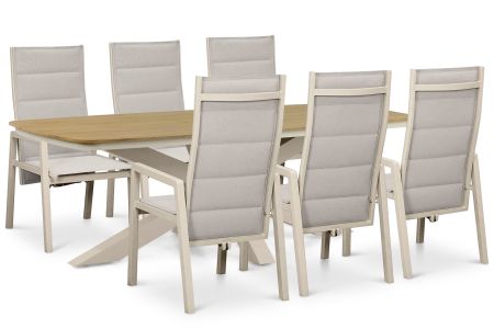 Lifestyle Essence/Camila 220x100 cm dining tuinset 7-delig