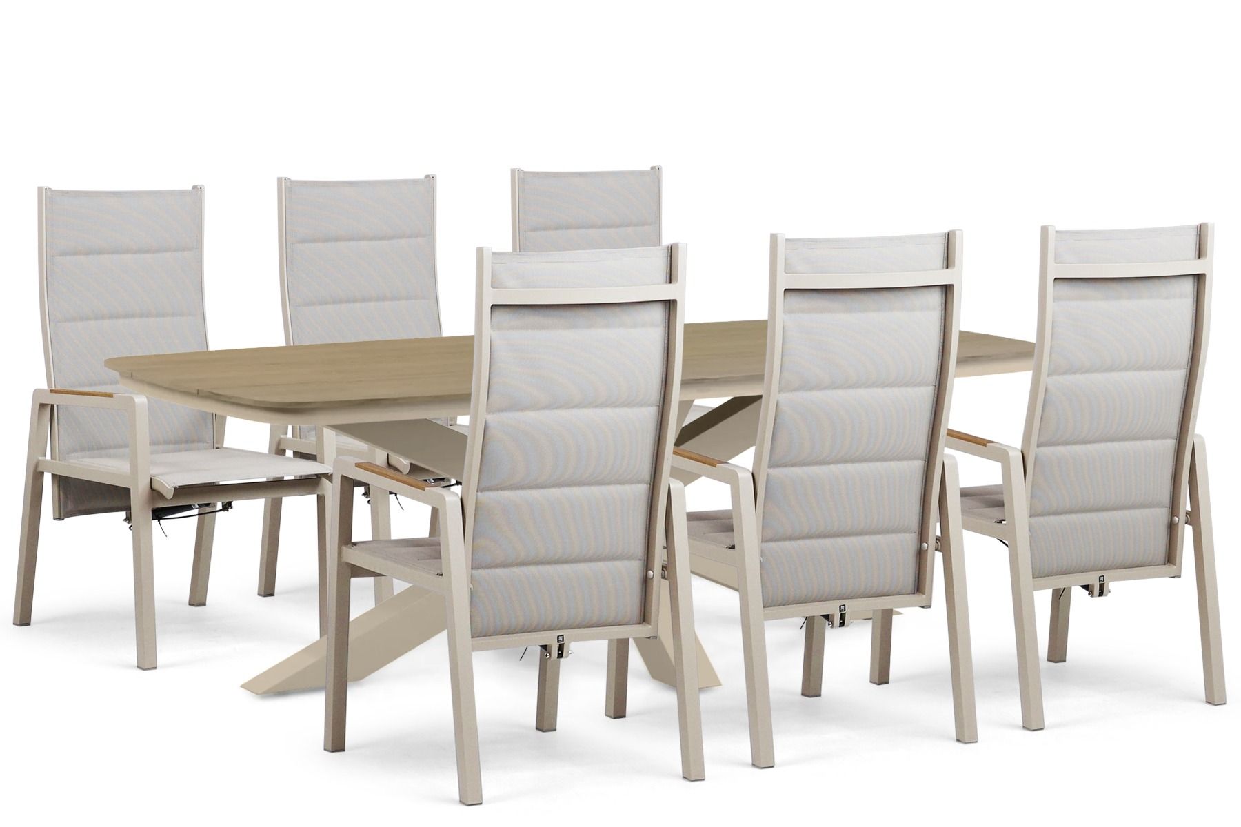 Lifestyle Essence/Camila 220x100 cm dining tuinset 7-delig