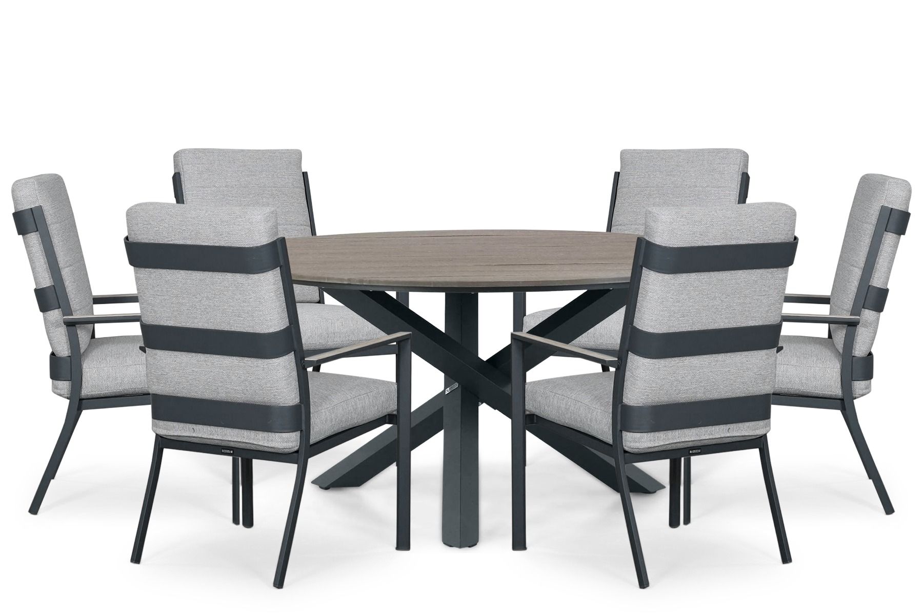 Lifestyle Lecce/Ancona 150 cm dining tuinset 7-delig