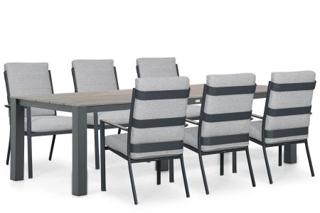 Lifestyle Lecce/Valley 240x92 cm dining tuinset 7-delig