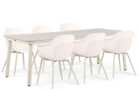 Lifestyle Lissabon/Tavano 220 cm dining tuinset 7-delig