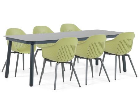 Lifestyle Lissabon/Tavano 220 cm dining tuinset 7-delig Lifestyle Lissabon/Tavano 220 cm dining tuinset 7-delig