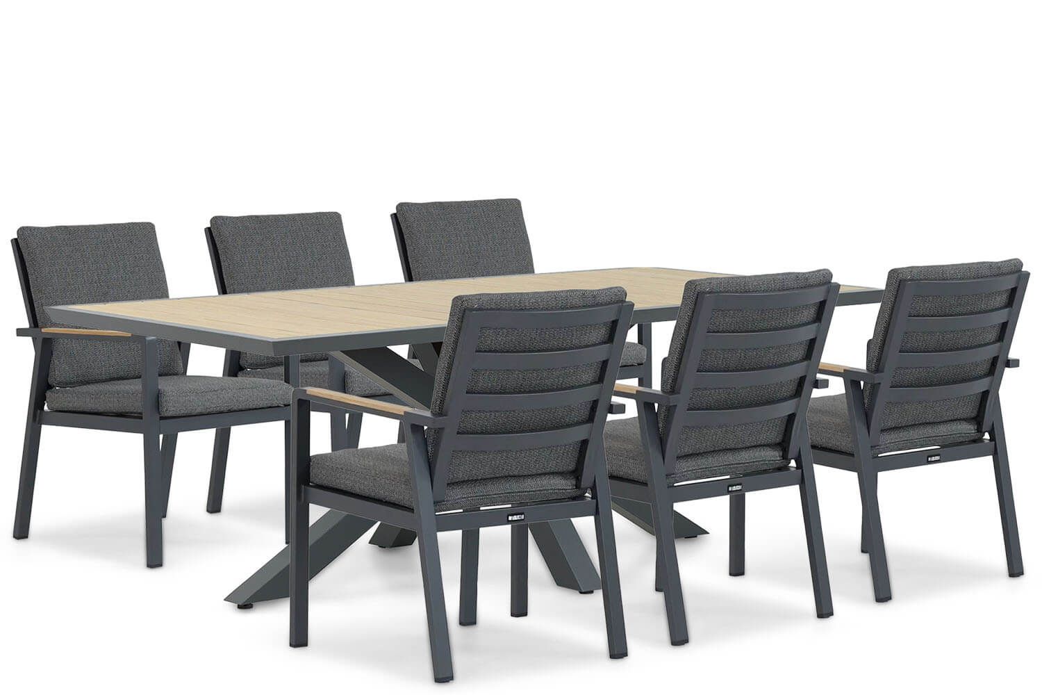 Lifestyle Marseille/Palermo 215 cm dining tuinset 7-delig thumbnail