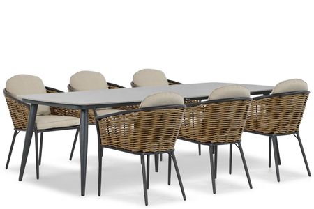 Lifestyle Nice/Vienna 240 cm dining tuinset 7-delig