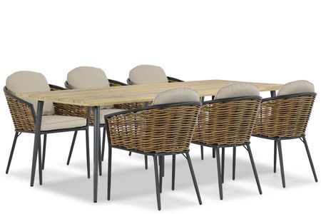 Lifestyle Nice/Montana 240 cm dining tuinset 7-delig